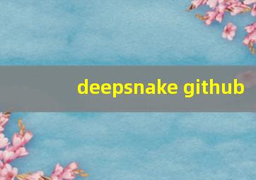 deepsnake github